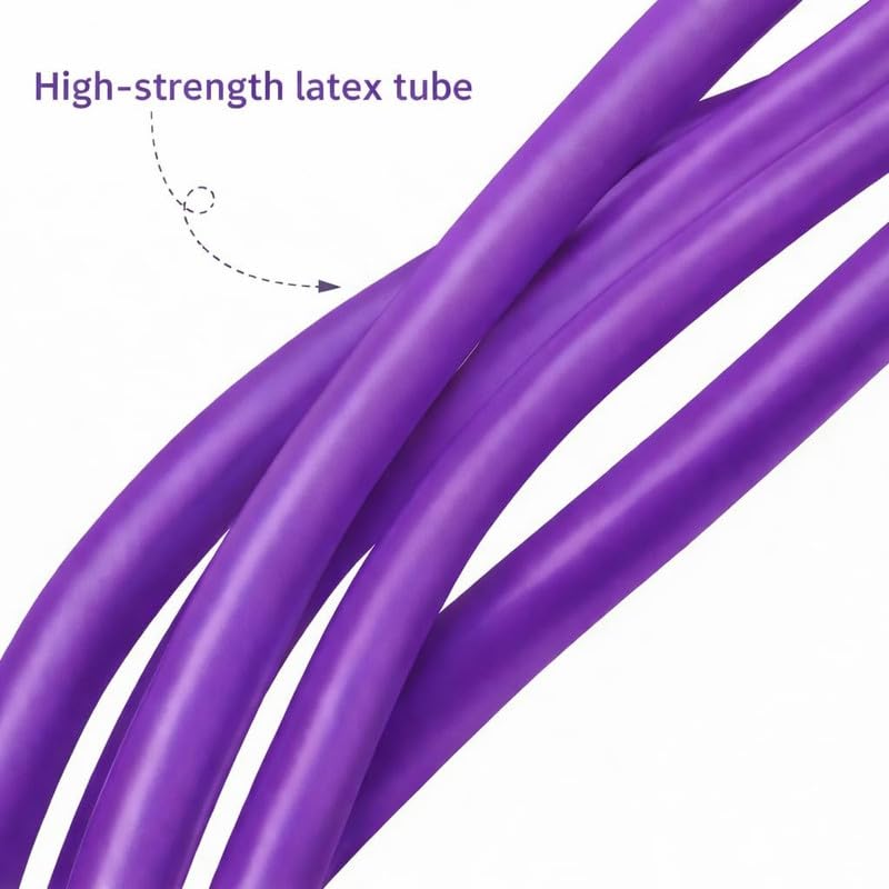 Image of RK Prime Pull Reducer Resistance Band - 4 Tube Yoga Pedal Puller for Tummy, Waist & Full Body Workout | Natural Rubber | Arm & Leg Exercise | Home Gym | Men & Women
