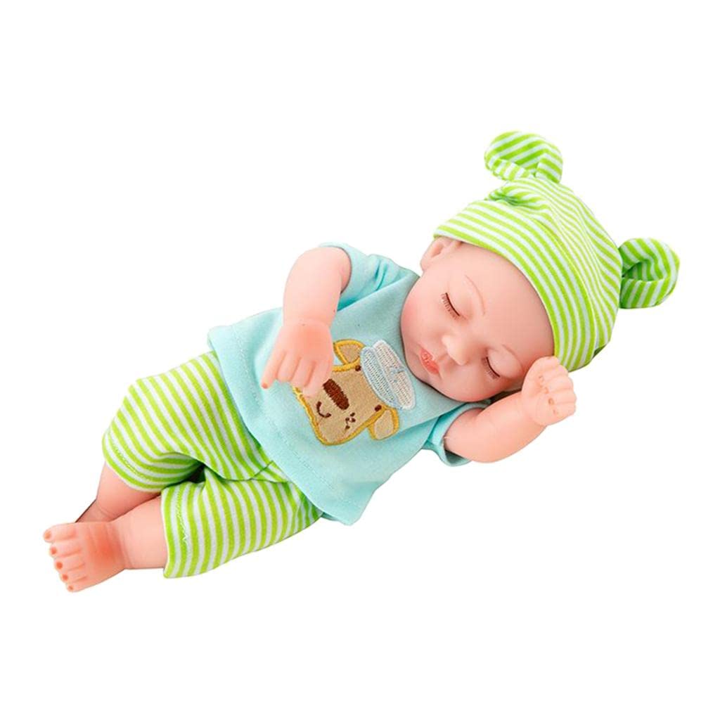 UJEAVETTE® 10 Inch Real Lifelike Reborn Boy Doll Silicone Newborn Baby Dolls Boy Green | Realistic Jinny Baby Dollboy, Color May Vary (B0BN86RWCC) Amazon Price History, Amazon Price Tracker