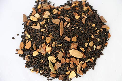 Masala Chai Tea - Organic Loose Leaf Black Tea Blend - 100% Natural Ingredients - Blend of Tea Spices - Cinnamon, Ginger, Cardamom