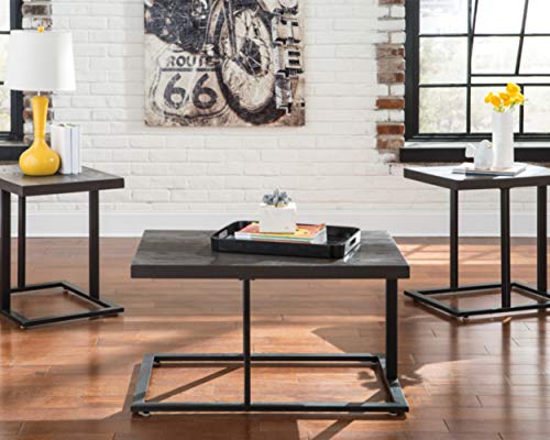 Signature Design By Ashley Airdon Urban 3-Piece Occasional Table Set, Includes Coffee Table And 2 End Tables, Brown #TOP1