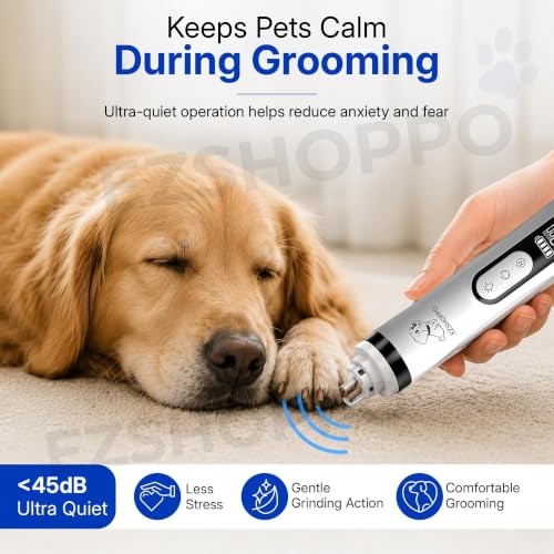 Image of Premium Stress-Free Claw Grooming System The Grooming Solution with Dual LEDs, Smart LCD & 3 Speed Control. Whisper-Quiet, Painless, & Safe Trimming for Dogs & Cats