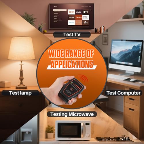 Image of EMF Meter LED Display Magnetic Field Radiation Detector,Handheld Radiation Tester Sound Alarm EMF Meter Radiation Detector EMF Reader Suitable for Home、Outdoor、Office