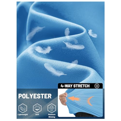 Swim Shirts for Men UPF 50+ Sun Protection SPF UV Lightweight Breathable T-Shirt Short Sleeve Rash Guard Surf Tee Top2