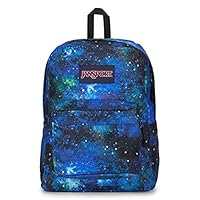 JanSport SuperBreak One Backpack - Durable, Lightweight Bookbag with 1 Main Compartment, Front Utility Pocket with Built-in Organizer - Premium Backpack, Cyberspace Galaxy