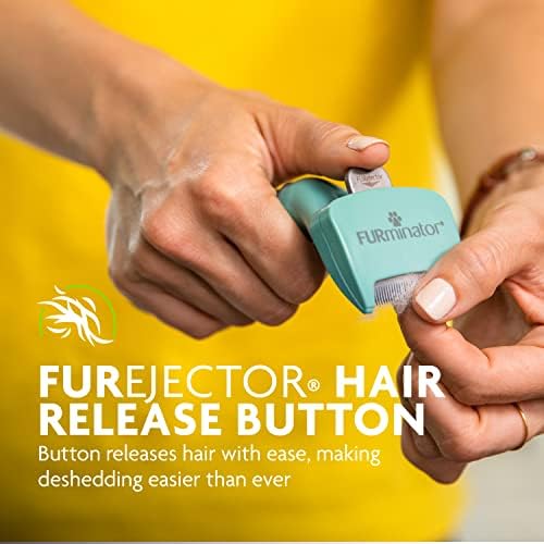FURminator deShedding Tool for Small Cats, Short Hair, Removes Loose Hair from Shedding