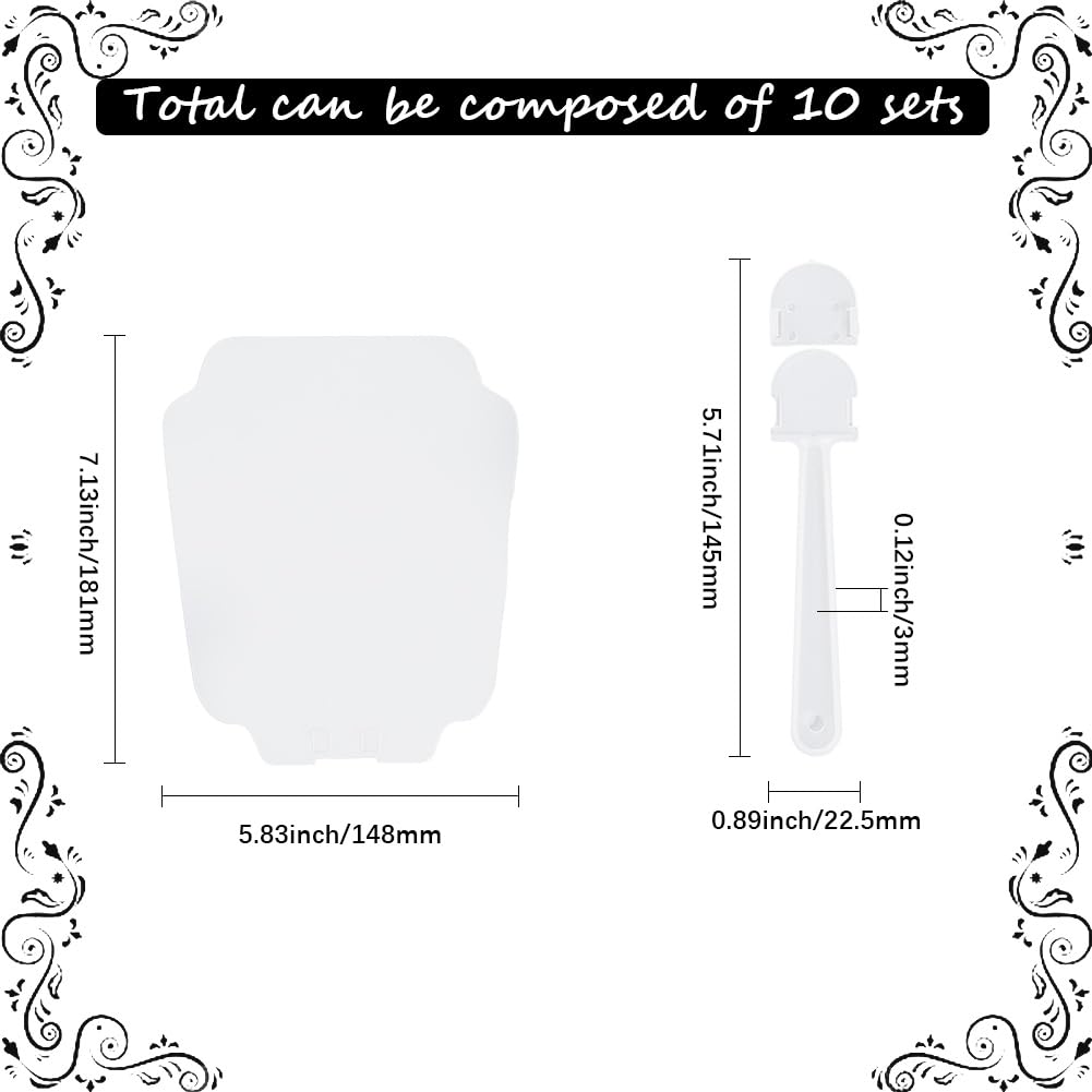 Amazon.com: SOFPLATE 10Pcs PVC Hand Fan Paddle Fans Handheld Clear