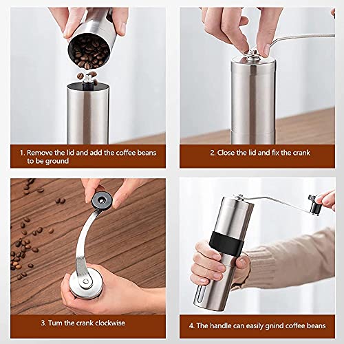 Manuelle Kaffeemühle, tragbare tragbare handgefertigte Mühle, Kaffeemaschine 5 Manuelle Kaffeemühle, tragbare tragbare handgefertigte Mühle, Kaffeemaschine