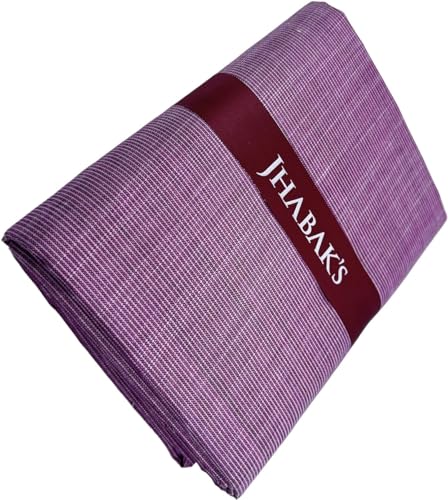 Image of JHABAK'S Unstitched Cotton Blend Solid Shirt & Trouser Fabric - 2.25 m Shirt Cloth - 1.20 m Pant Piece