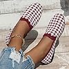 Woman Shoes 2023 Fall Europe and The United States Foreign Trade Round Head Flat Shoes Female Shallow Mouth Sports Wind Casual Red #1