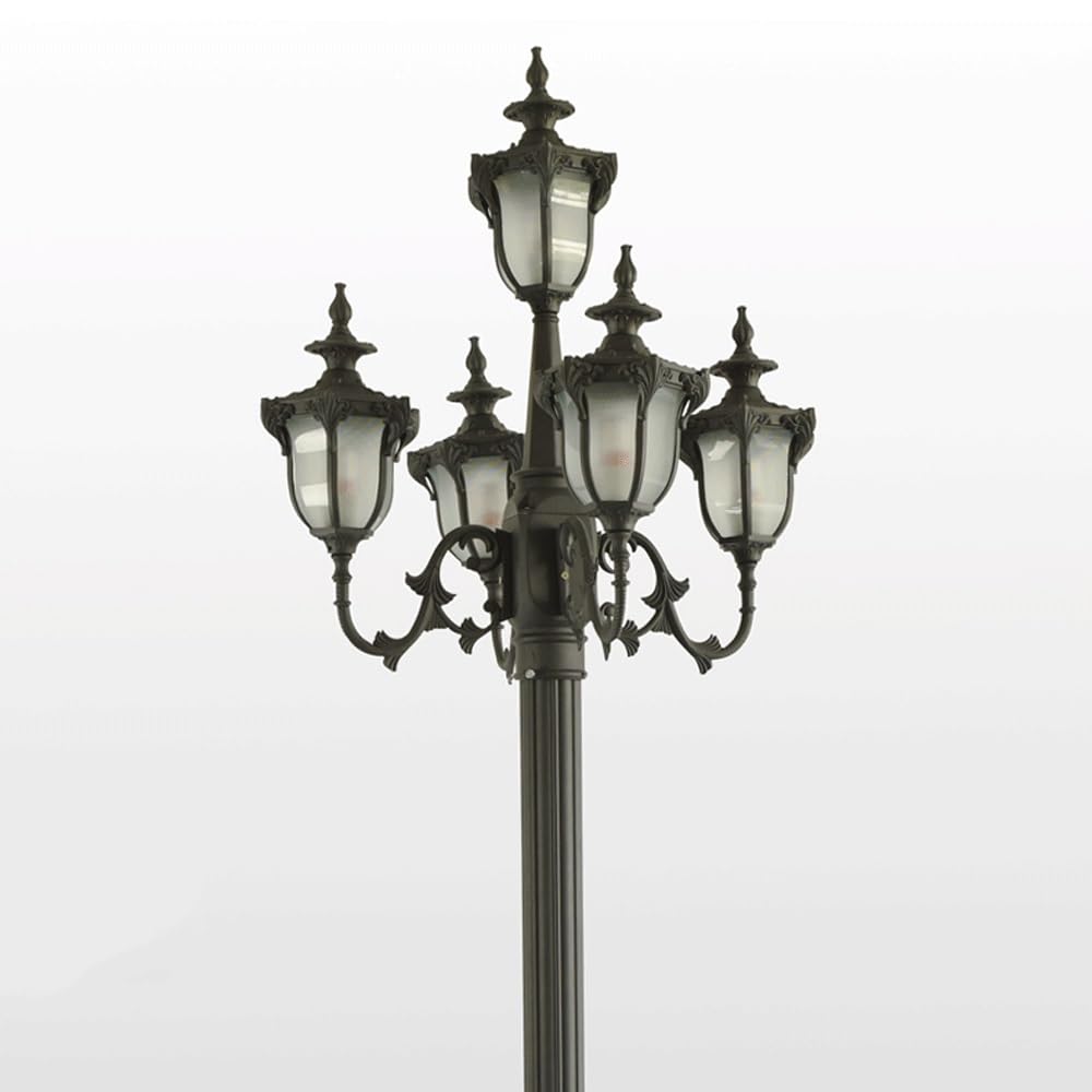 Genérico Farola tradicional de poste alto de 5 luces