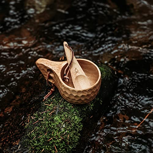 Copa de madera kuksa überleben 8 oz artesanal miniatura 2