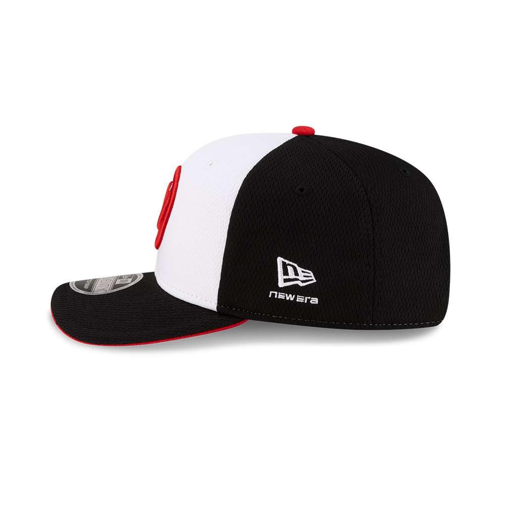 New Era Haas F1 Team Offizielle Kollektion 2026 Team Baseball Cap Mütze Verstellbar Weiß Schwarz Rot