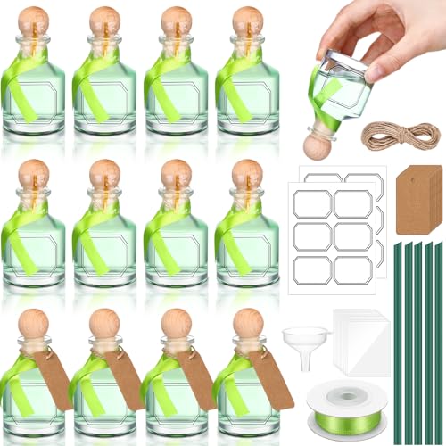 Baderke 12 Pcs 50 ml /1.7 oz Patron Shot Bottles Empty...
