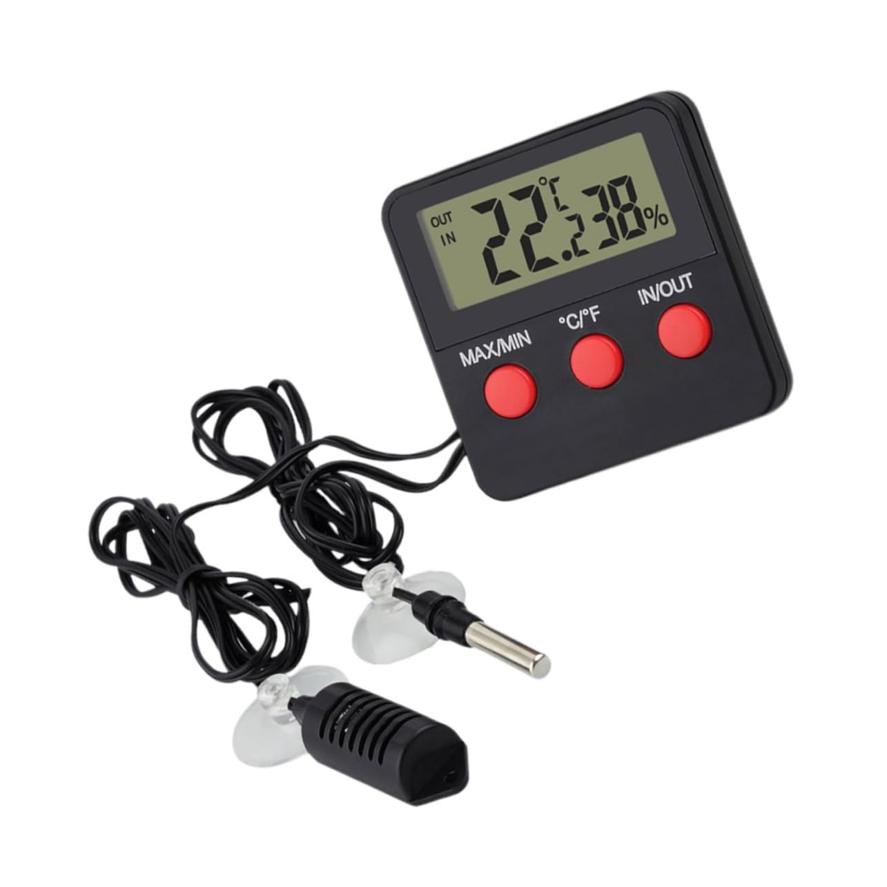 BESPORTBLE 3 Ensembles thermomètre pour reptiles hygromètre pour animaux de compagnie mini-hygromètre thermomètre intérieur digital pour reptiles lézard