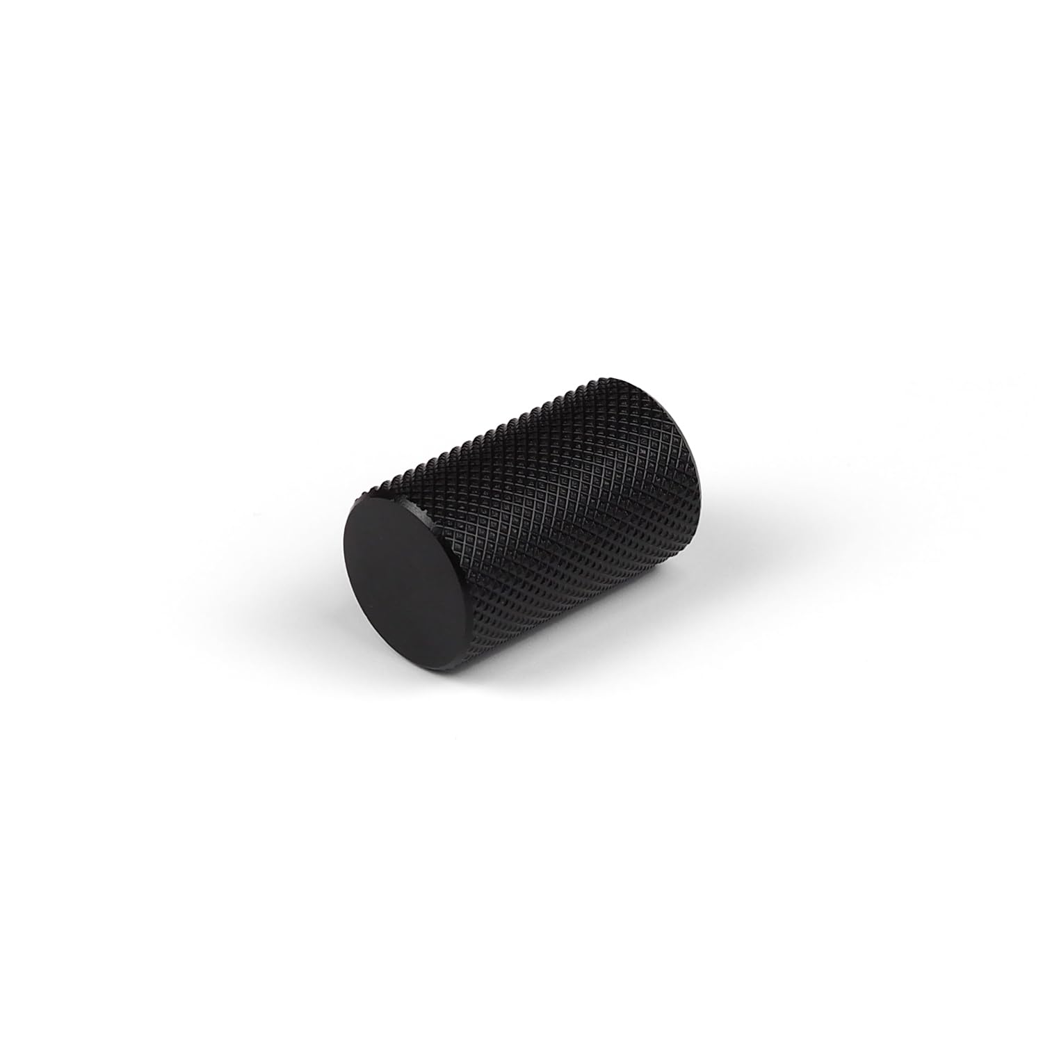 Handle & Home Matt Black 17Mm Knurled Kitchen Cupboard Knob Cabinet Door Drawer Furniture Wardrobe Button Pull