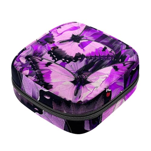 Borsa mestruale,Sacchetto di immagazzinaggio del tovagliolo sanitario,Porta tamponi per borsa, D65e1uq3tau, 4.7x6.6x6.6 in, Comodi