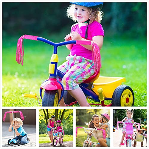 Bike Handle Grips with Tassel Streamers for Girls Boys and Red & Streamers - Picture 25 of 66