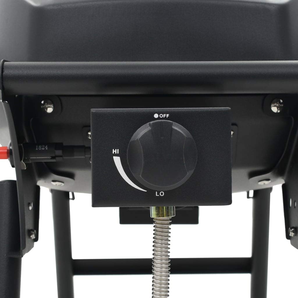 Tidyard Barbecue e Griglia a Gas Portatile con Fornello Nero,Ripiani laterali pieghevoli,BBQ 4,2 kW (15000 BTU)