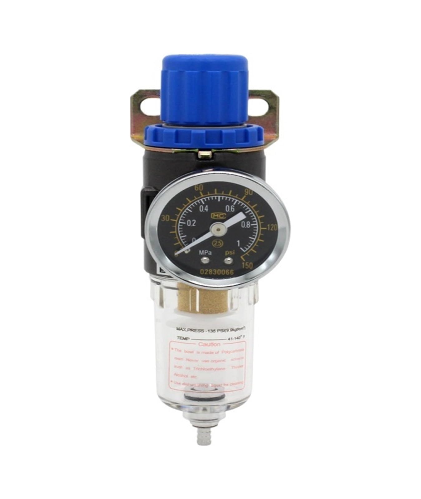 Mining Pm20 Sm20 Pressure Meter Afr2000 1/4" Air Pressure Regulator, Water Separator Trap Filter Airbrush Compressor Pressure-Relief Valve(Pm20 Sm20)