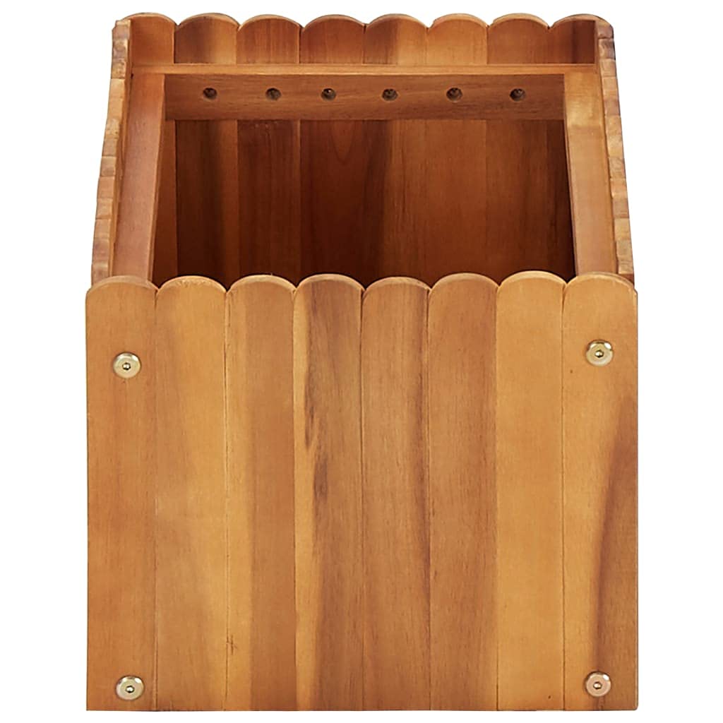 ShGaxin Arriate, Tavolo da coltivazione, Orto domestico, Coltivazione di piante aromatiche, Arriate da giardino, in legno massello di acacia 50x30x25 cm