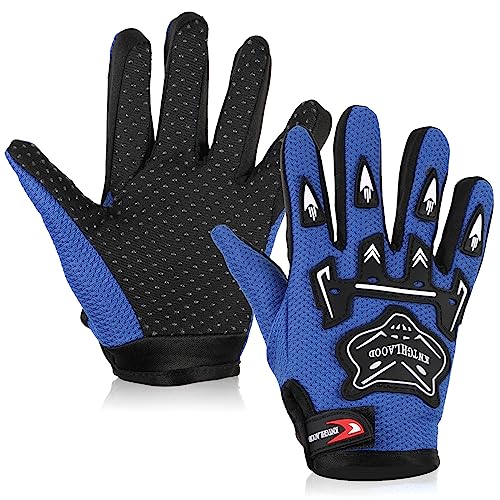 QESSUVNC Kinder Vollfinger Winter Fahrradhandschuhe Wasserdicht für Radfahren, Wandern, Laufrad, Roller, Skateboard (Blau) QESSUVNC Kinder Vollfinger Winter Fahrradhandschuhe Wasserdicht für Radfahren, Wandern, Laufrad, Roller, Skateboard (Blau)