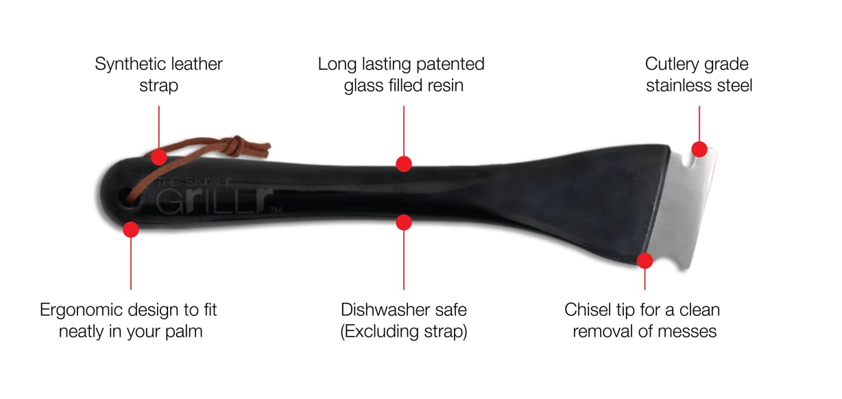 THE SKrAPr GrILLr: Multipurpose Stainless Steel Scraper for Grills, Griddles & More!