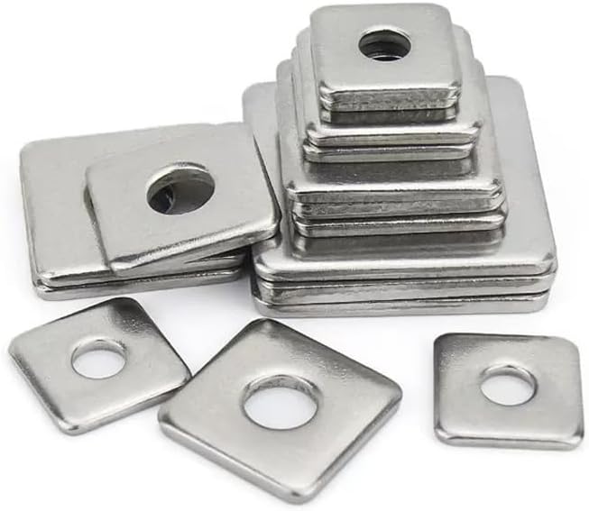 1PC Square Washers M3 M4 M5 M6 M8 M10 M12 M14 M16 304 Stainless Steel Thicken Pad Spacer Gasket Home DIY CNC Metal(M6x30x2.0(2pcs))