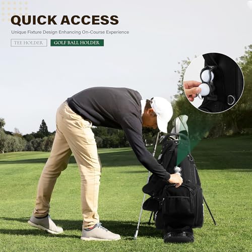 UNIHIMAL Golf Stand Bag review - 7-Way Top Dividers Lightweight Stand Bag (Black) Image 5