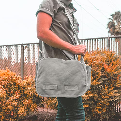 Image of Sweetbriar Classic Messenger Bag - Vintage Canvas Shoulder Bag for All-Purpose Use