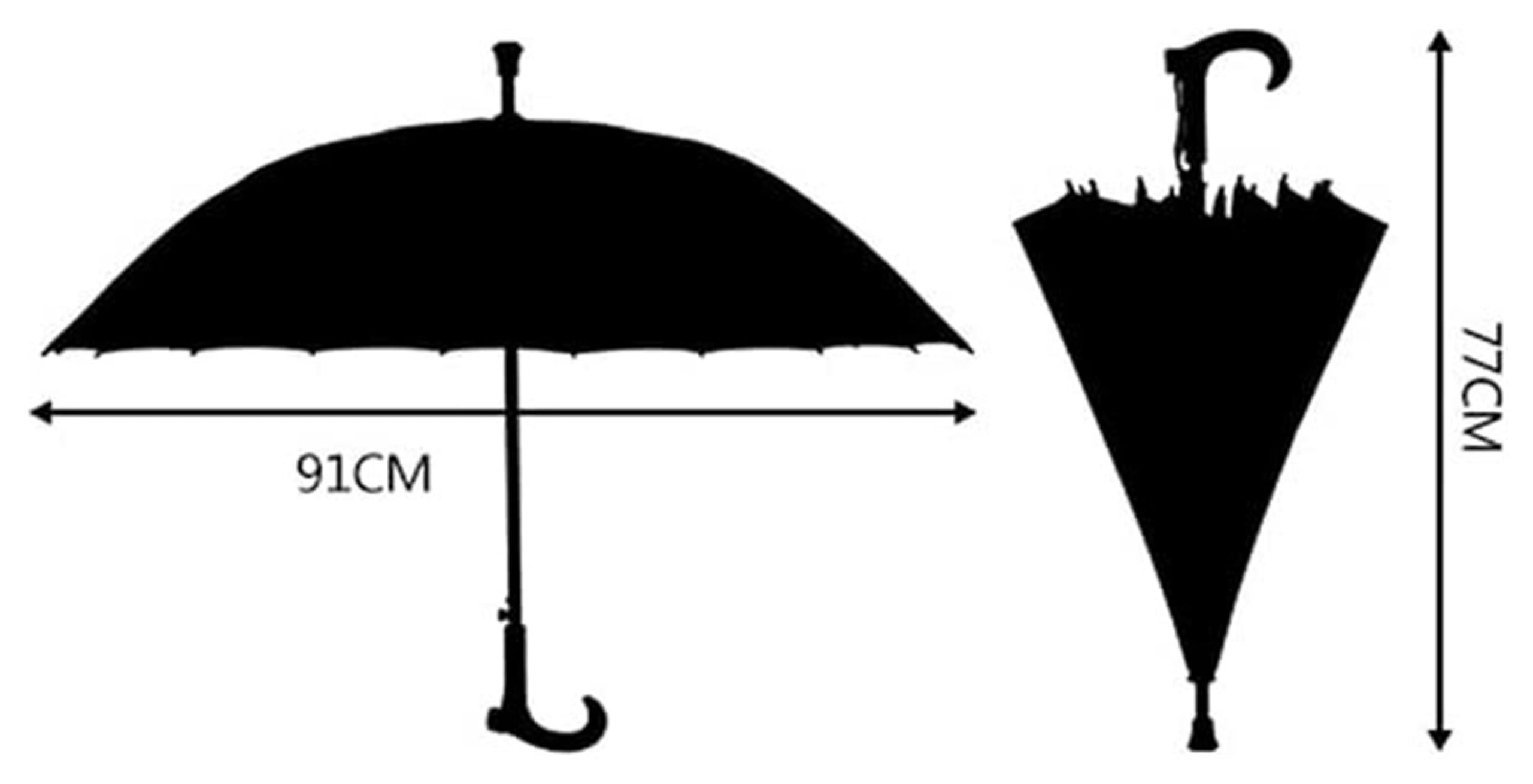 CMBSSTFC Parasol z długim uchwytem Modny długi uchwyt Prosty parasol Wiatroszczelny Parasol tarasowy Parasol przeciwdeszczowy Duży Parasol Wiatroszczelny