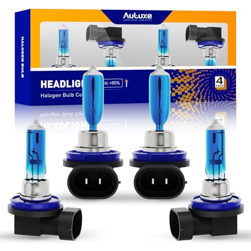 Image of Compatible with NISSSAN Altima 2007-2018 Halogen Headlight Bulb Combo - 185% Brighter 5000K White High /Low Beam, Plug and Play, 4-Pack