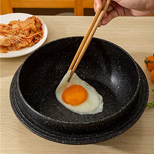 Bobikuke Dolsot Steinschale mit Deckel, 18 cm, Schwarz – Ansicht 5