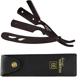 Navalhete para Barba Navalha Profissional Cabo Aço Inox + Case Dilcintia Barbeiro