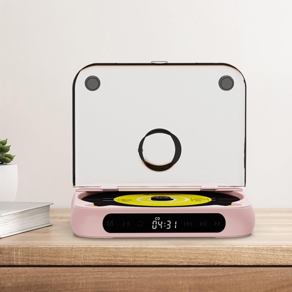 Lettore CD portatile, ricaricabile e anti-skip, disco per WALKMAN, 2000 mAh per batteria, AUX USB, per casa, auto, viaggi (918 è nero)