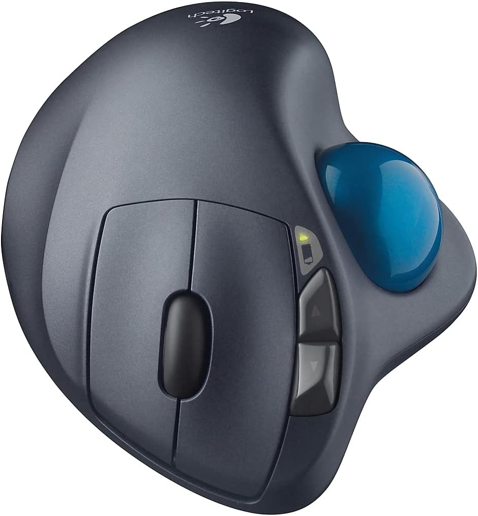 Logitech, LOG910001799, M570 Wireless Trackball Mouse, 1, Dark Gray