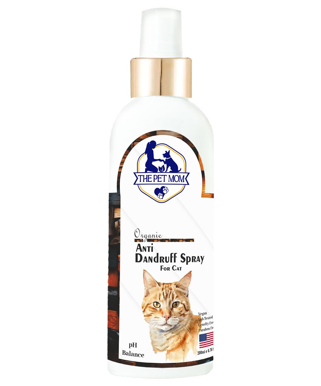 The Pet Mom Anti-Dandruff Spray for Cat, Kitten | Cat Anti Dandruff Spray | Soothing Relief for Itchy Skin & Say Goodbye to Dandruff | Anti-Dandruff & Itch Spray for All Cat Breed β 200ml 3
