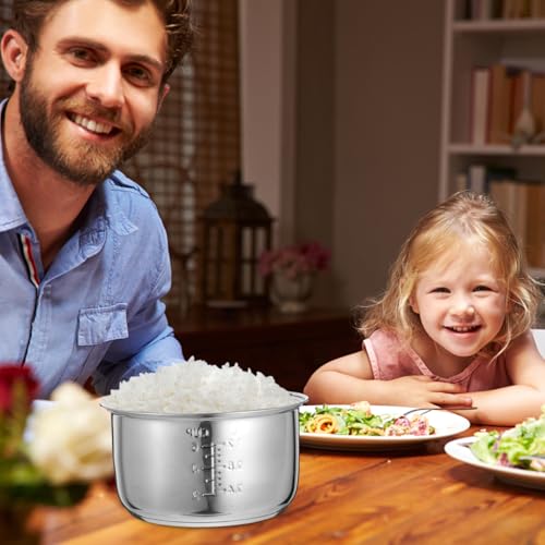 Luxshiny Tiger Rice Cooker Inner Pot Replacement 3L Stainless Steel Liner for Electric Rice Cooker, 21 x 21 x 11 cm by Luxshiny - Image 5