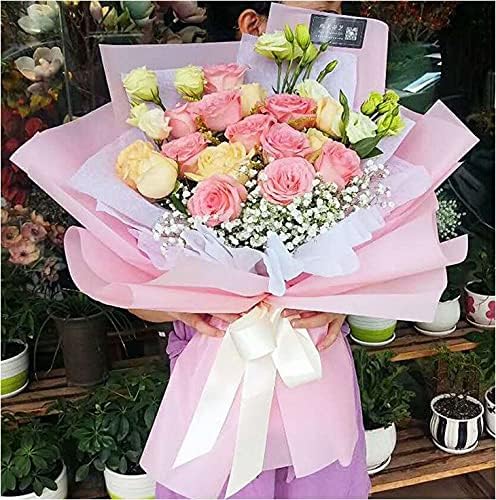 Xshelley (24 sheets) 8-color flower shop bouquets, DIY crafts, gift packaging or gift box packaging - Image 3