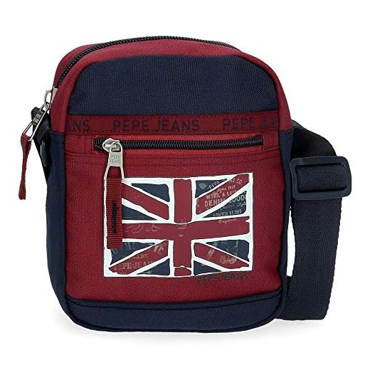 Pepe Jeans Andy Bandolera Rojo 17x21x7 cms Poliéster
