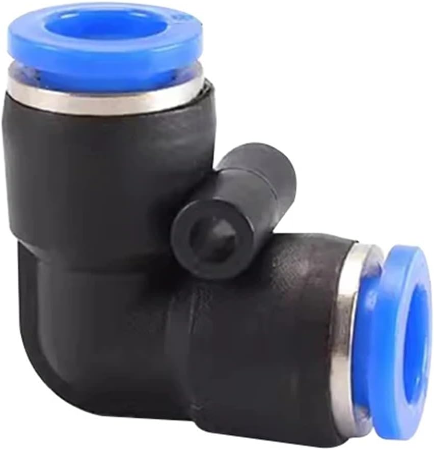 Pneumatic Fitting Connector PV 4mm 6mm 8mm 10mm 12mm Hose 10Pcs(PV-4,10 PCS)