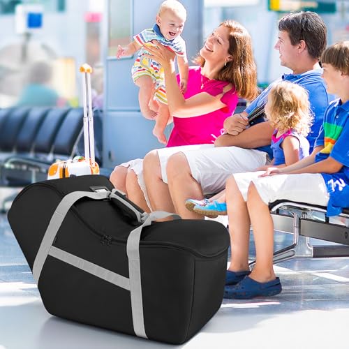 Image of Padded Car Seat Bag Compatible with Most Nuna Pipa Car Seats UPPAbaby MESA V2 without Base & Chicco KeyFit 30 and Base, Car Seat Travel Bag for Airplanes,Black