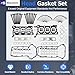 3.0 EXF Engine Overhaul Rebuild Kit w/Connecting Rods & Pistons Bearings Kit Full Gasket Set & Timing Chain Kit Fit For Jeep Grand Cherokee Ram 1500 3.0T V6 - Diesel 2014-2019 68147397AA 68147228AA