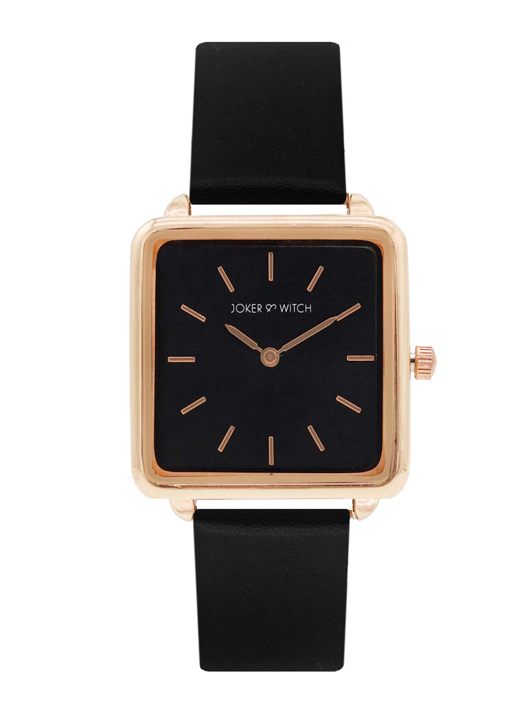 Joker & Witch Emily Rosegold Dial Black Faux Leather Analogue Watch for Women (B08SM4J1MS) Amazon Price History, Amazon Price Tracker