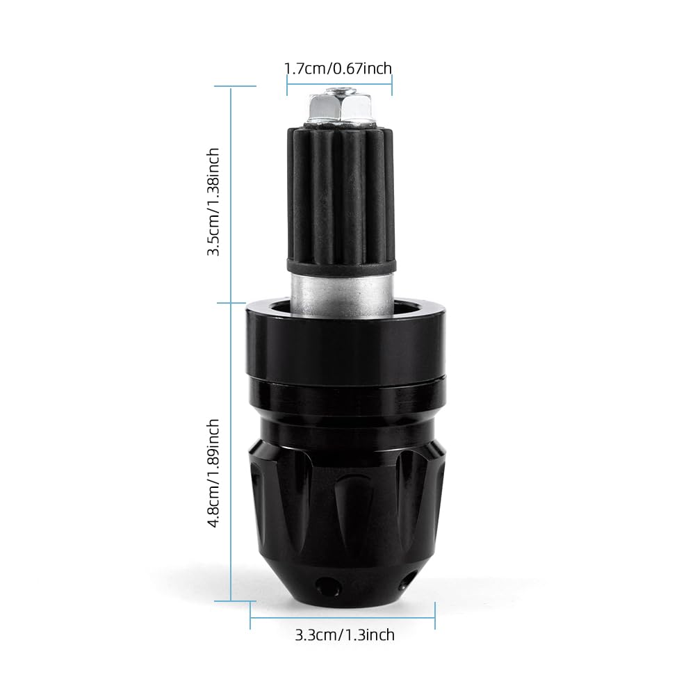 Bilancieri Manubrio moto Universali 7/8" 22 mm Contrappesi Manubrio moto per Cafe Racer Bobber Chopper Scooter ATV UTV street bike dirty bike (Nero)