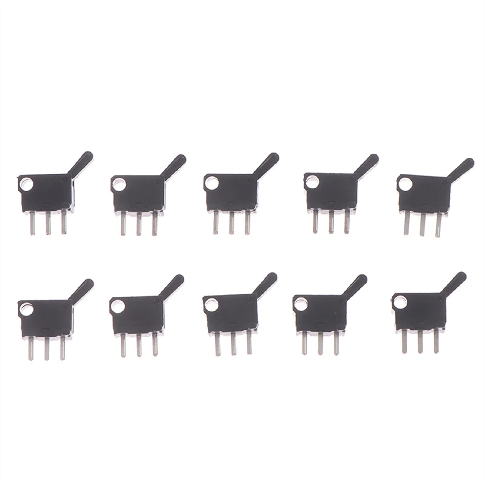 JFQOWCMP Limit Switch 10pcs Micro Switches Miniature Small Limit Travel Switch with Hole Three Pins