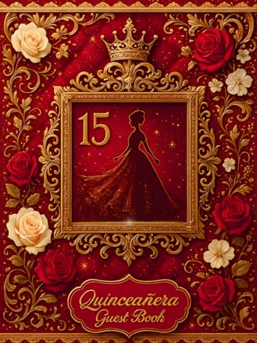 Quinceanera Guest Book Red: A Keepsake from Friends and...
