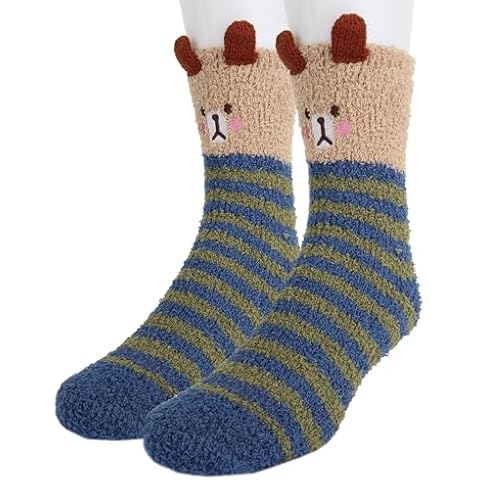 Benefeet Sox Men's Cartoon Animal Fuzzy Socks Cover