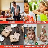 THE TWIDDLERS 36 mini zeszytów z puzzlami bożonarodzeniowymi dla dzieci, 14 cm – upominek, urodziny dziecka, kalendarz adwentowy, piñata