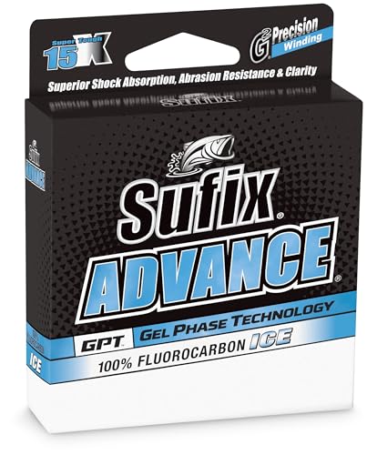 Sufix 677-003c Advance Ice fil de pêche fluorocarbone transparent 1,4 kg taille unique