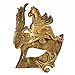 Ubauta Gold Masculine Greek & Roman Soldier Masquerade Mask for Men Venetian Mask